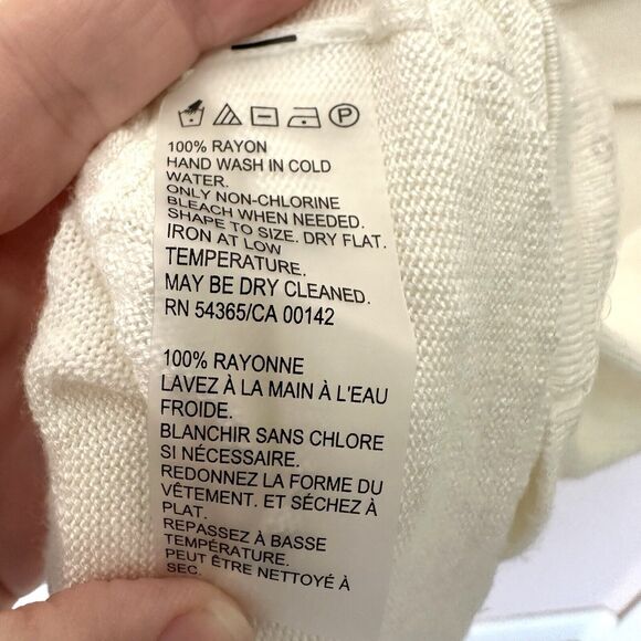 Allison Daley Skirt XL Asymmetrical Cream With Sequins - Picture 4 of 7